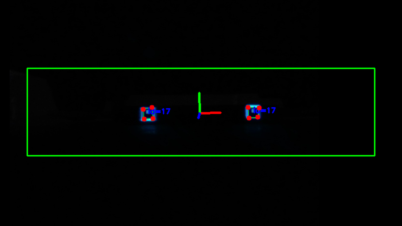 Dual-marker detection on real camera footage